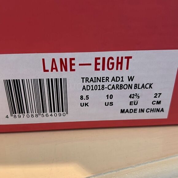 Lane Eight Women's 10 AD1 Training Sneakers Carbon Black Gym Workout Shoes New - Picture 8 of 13